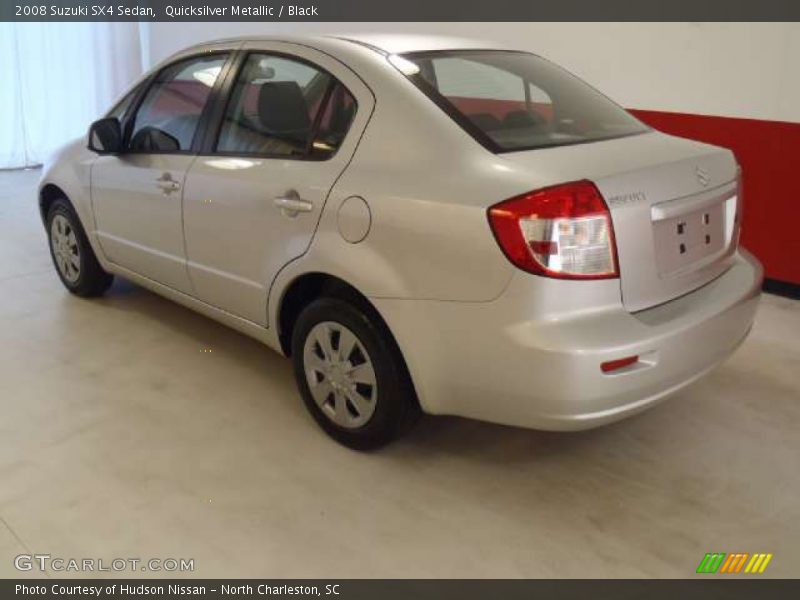 Quicksilver Metallic / Black 2008 Suzuki SX4 Sedan