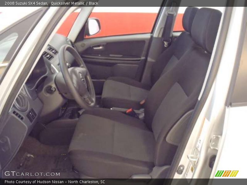 Quicksilver Metallic / Black 2008 Suzuki SX4 Sedan