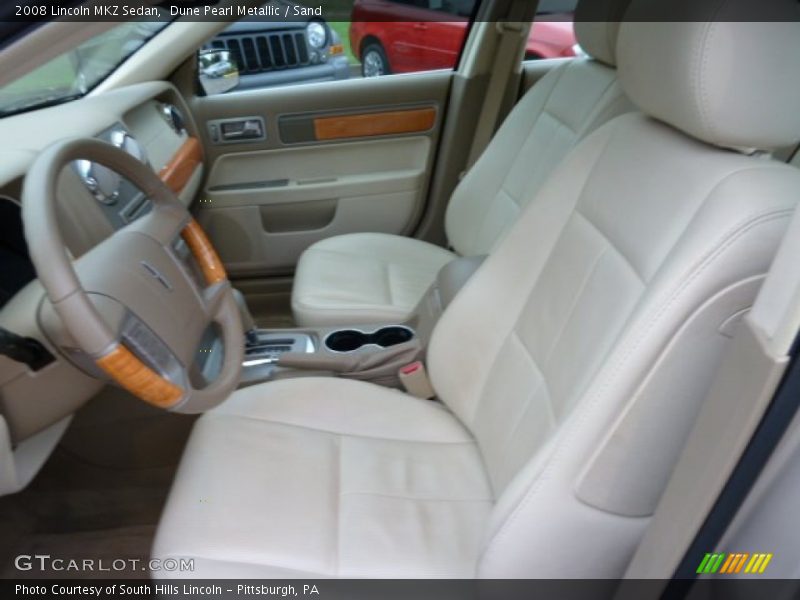 Dune Pearl Metallic / Sand 2008 Lincoln MKZ Sedan