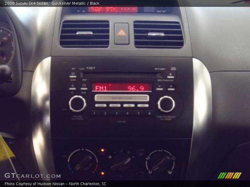 Quicksilver Metallic / Black 2008 Suzuki SX4 Sedan