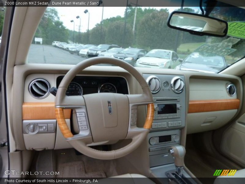 Dune Pearl Metallic / Sand 2008 Lincoln MKZ Sedan