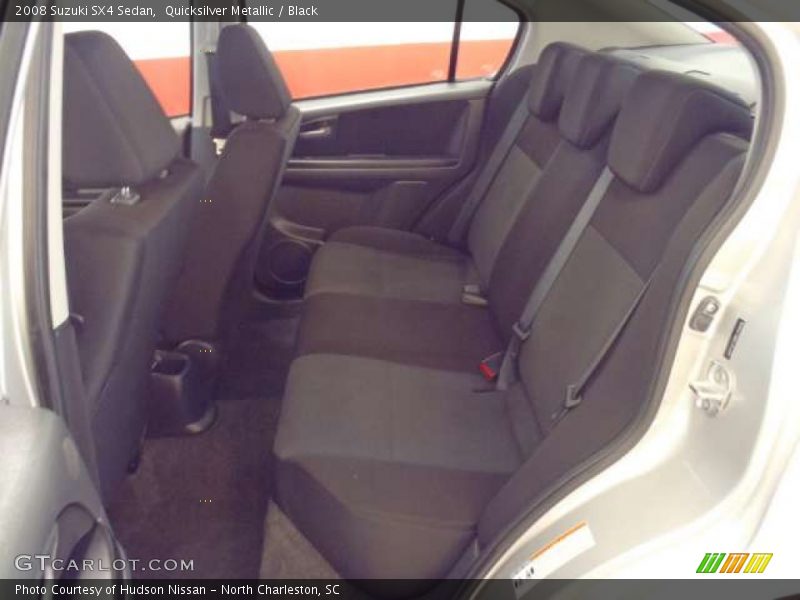Quicksilver Metallic / Black 2008 Suzuki SX4 Sedan