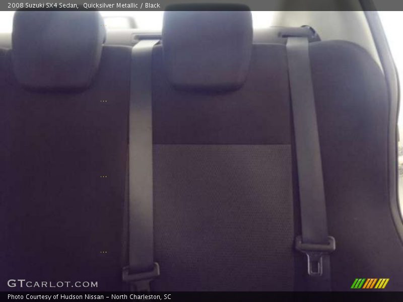 Quicksilver Metallic / Black 2008 Suzuki SX4 Sedan
