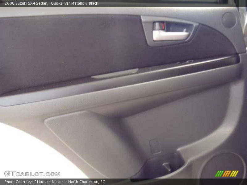 Quicksilver Metallic / Black 2008 Suzuki SX4 Sedan