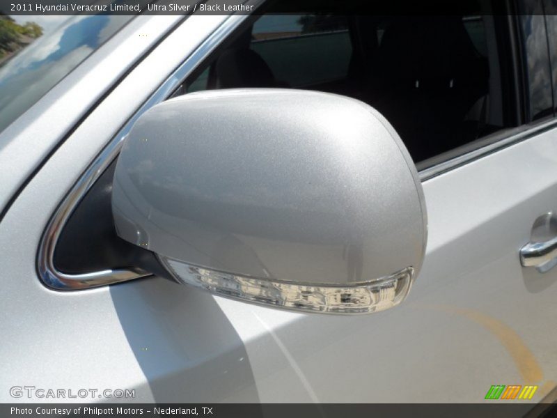 Ultra Silver / Black Leather 2011 Hyundai Veracruz Limited