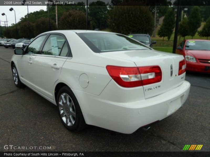 White Suede / Sand 2008 Lincoln MKZ Sedan