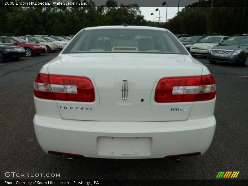 White Suede / Sand 2008 Lincoln MKZ Sedan