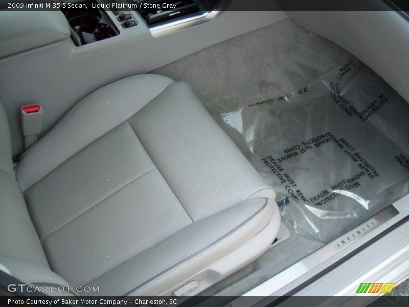 Liquid Platinum / Stone Gray 2009 Infiniti M 35 S Sedan