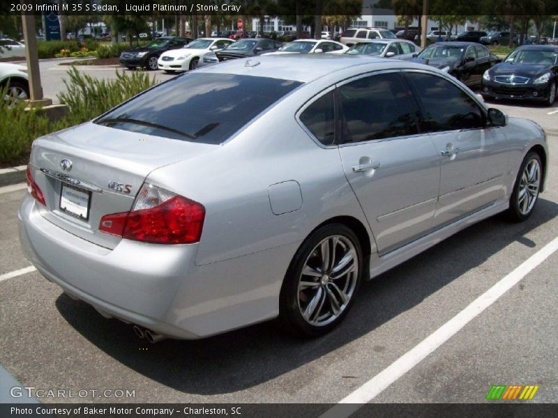 Liquid Platinum / Stone Gray 2009 Infiniti M 35 S Sedan