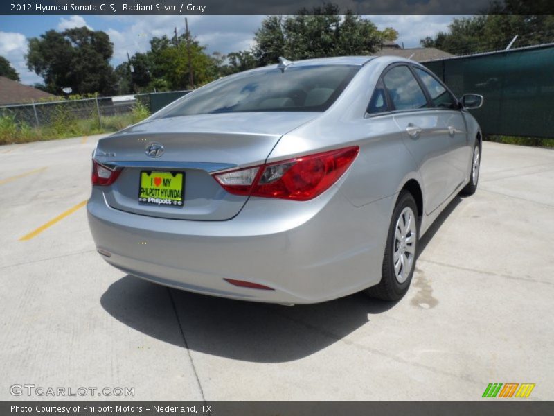 Radiant Silver / Gray 2012 Hyundai Sonata GLS