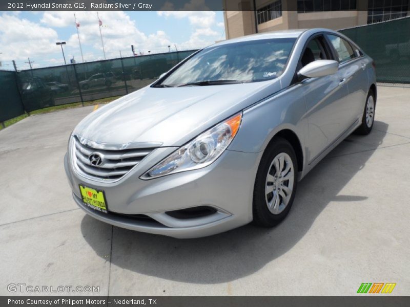 Radiant Silver / Gray 2012 Hyundai Sonata GLS