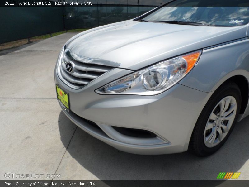 Radiant Silver / Gray 2012 Hyundai Sonata GLS