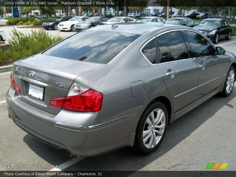 Platinum Graphite / Stone Gray 2009 Infiniti M 35x AWD Sedan