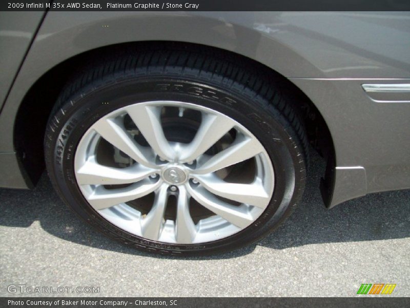 Platinum Graphite / Stone Gray 2009 Infiniti M 35x AWD Sedan