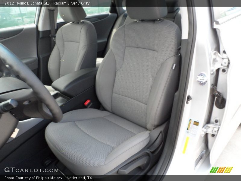 Radiant Silver / Gray 2012 Hyundai Sonata GLS