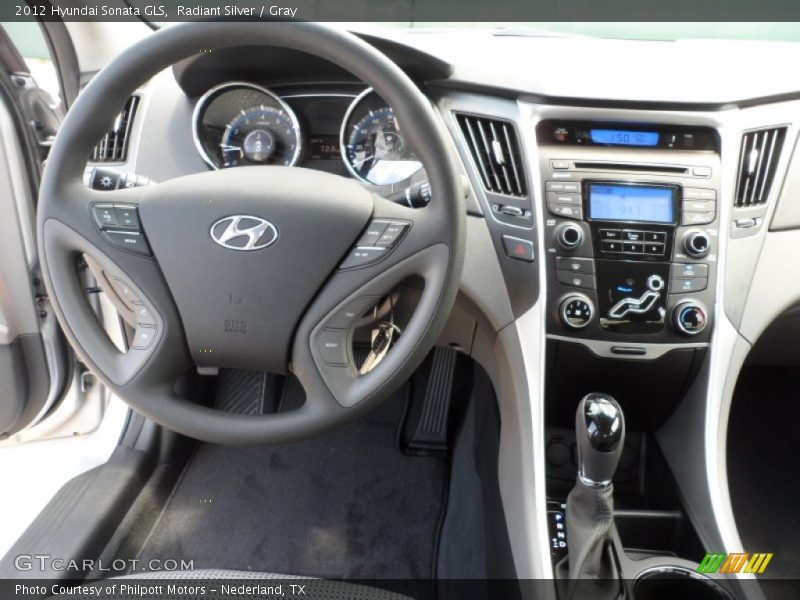 Radiant Silver / Gray 2012 Hyundai Sonata GLS