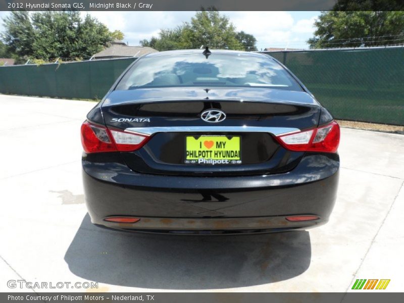 Midnight Black / Gray 2012 Hyundai Sonata GLS