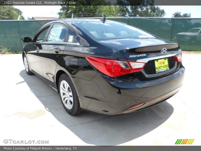 Midnight Black / Gray 2012 Hyundai Sonata GLS