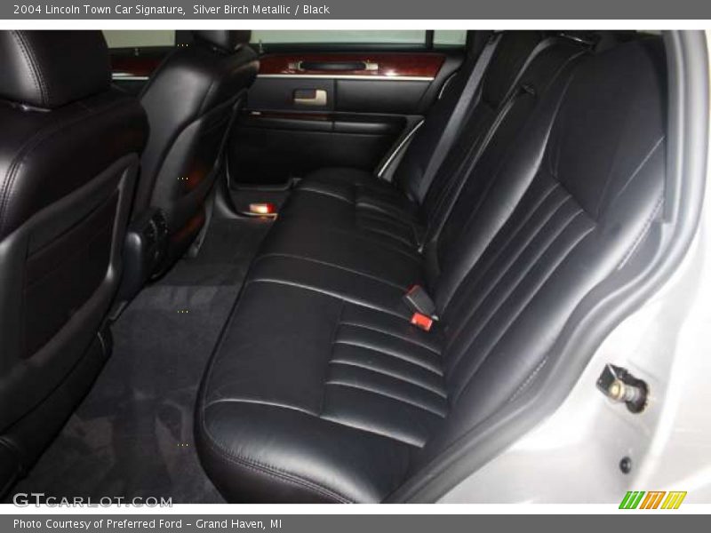 Silver Birch Metallic / Black 2004 Lincoln Town Car Signature