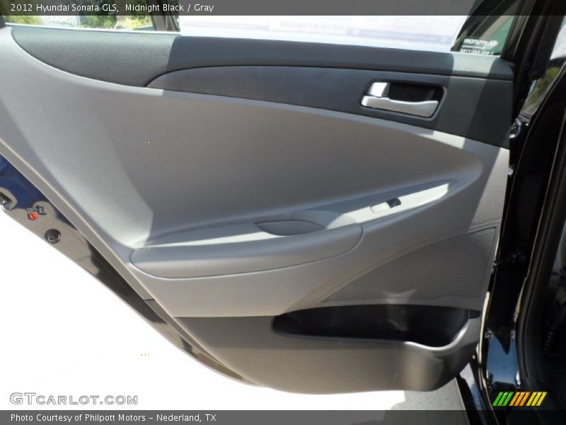 Midnight Black / Gray 2012 Hyundai Sonata GLS