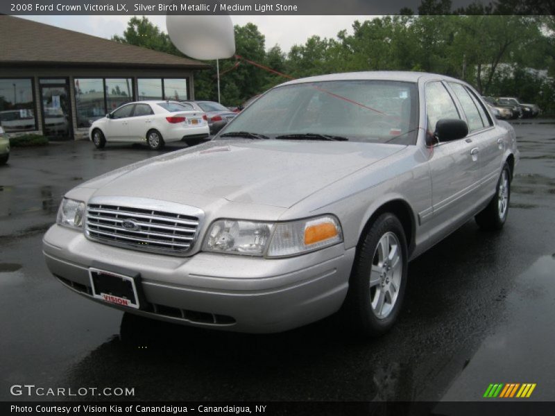 Silver Birch Metallic / Medium Light Stone 2008 Ford Crown Victoria LX