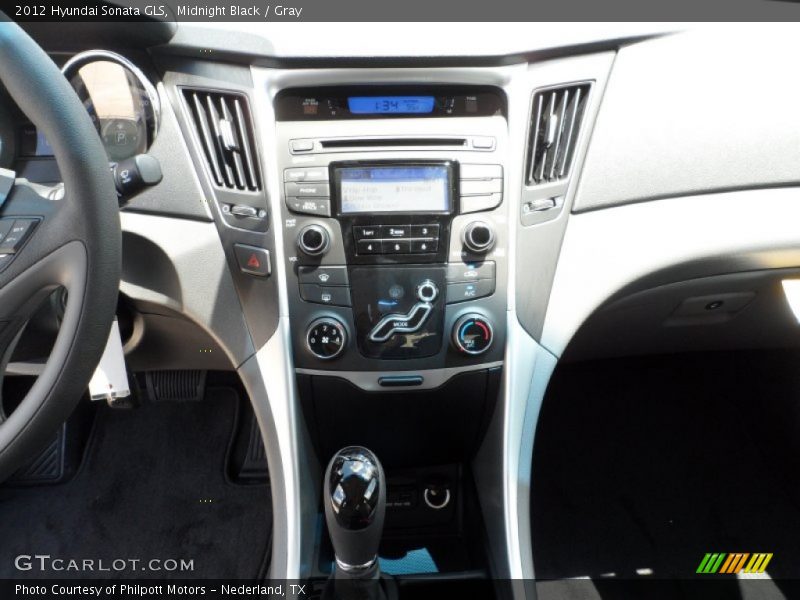 Midnight Black / Gray 2012 Hyundai Sonata GLS