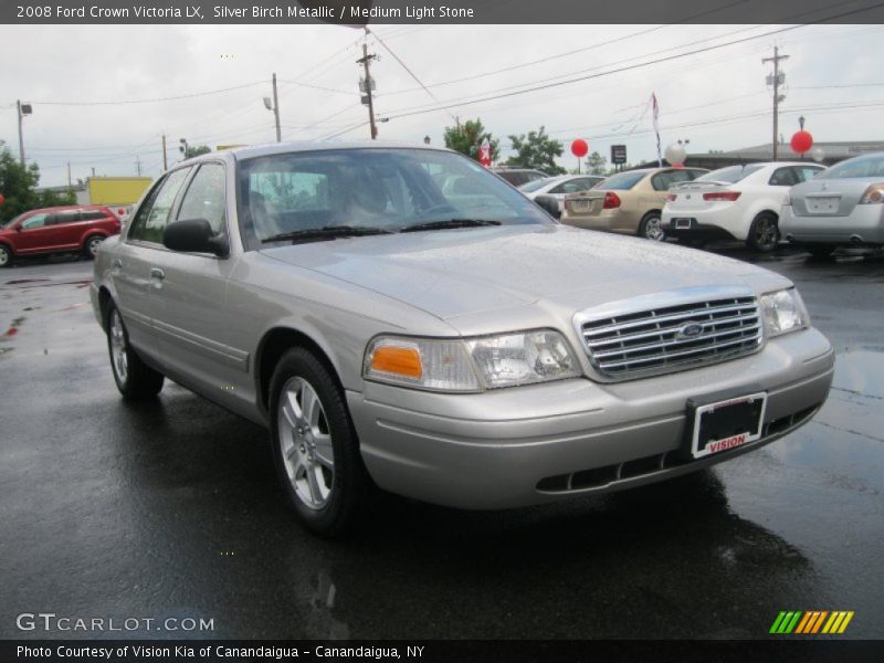 Silver Birch Metallic / Medium Light Stone 2008 Ford Crown Victoria LX