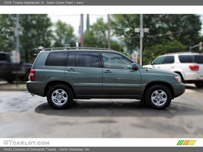 Oasis Green Pearl / Ivory 2005 Toyota Highlander I4
