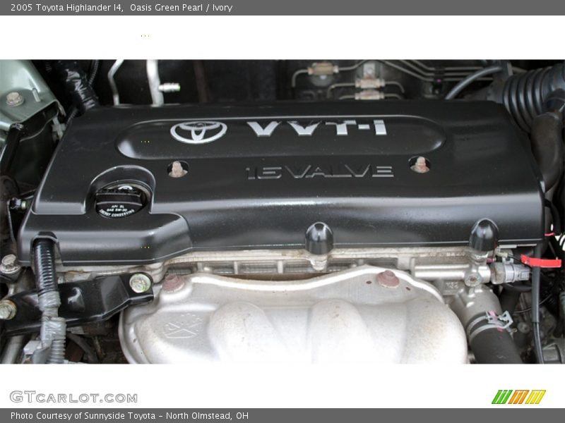 Oasis Green Pearl / Ivory 2005 Toyota Highlander I4