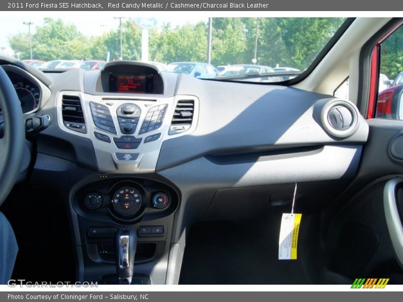 Red Candy Metallic / Cashmere/Charcoal Black Leather 2011 Ford Fiesta SES Hatchback