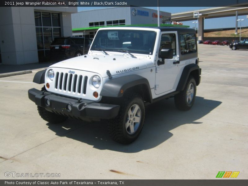 Bright White / Black/Dark Saddle 2011 Jeep Wrangler Rubicon 4x4