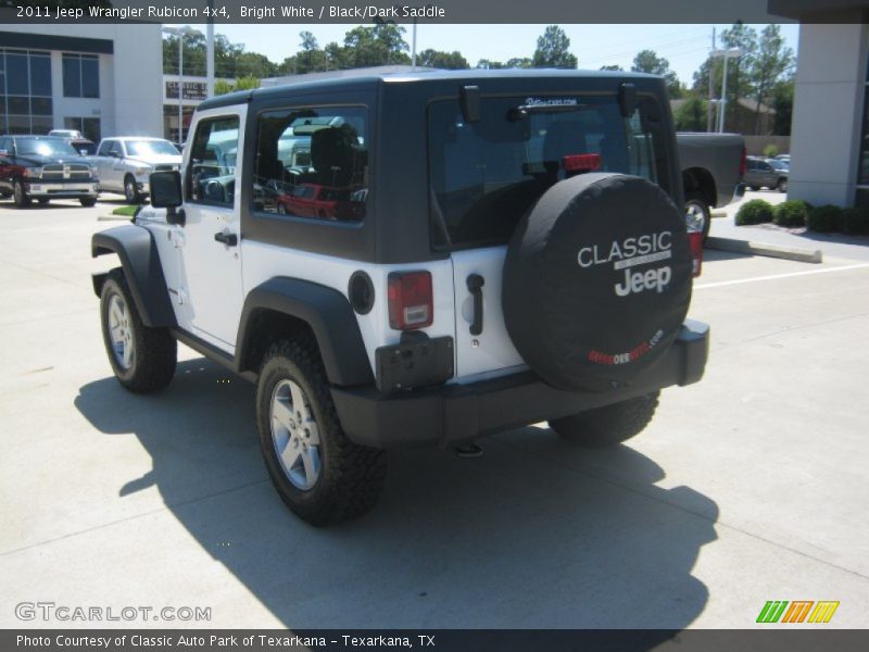 Bright White / Black/Dark Saddle 2011 Jeep Wrangler Rubicon 4x4