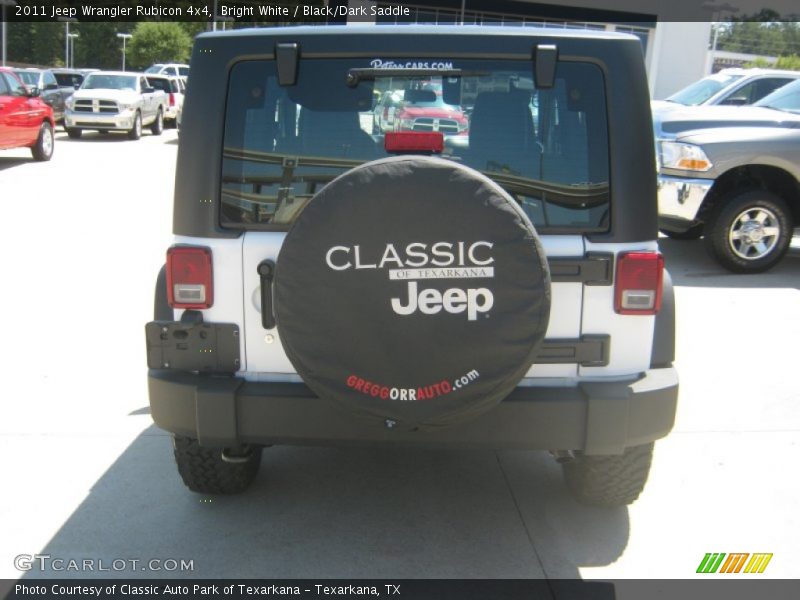 Bright White / Black/Dark Saddle 2011 Jeep Wrangler Rubicon 4x4