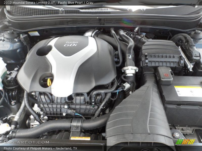  2012 Sonata Limited 2.0T Engine - 2.0 Liter GDI Turbocharged DOHC 16-Valve D-CVVT 4 Cylinder