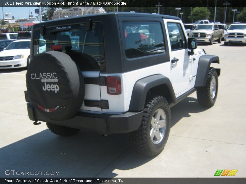 Bright White / Black/Dark Saddle 2011 Jeep Wrangler Rubicon 4x4