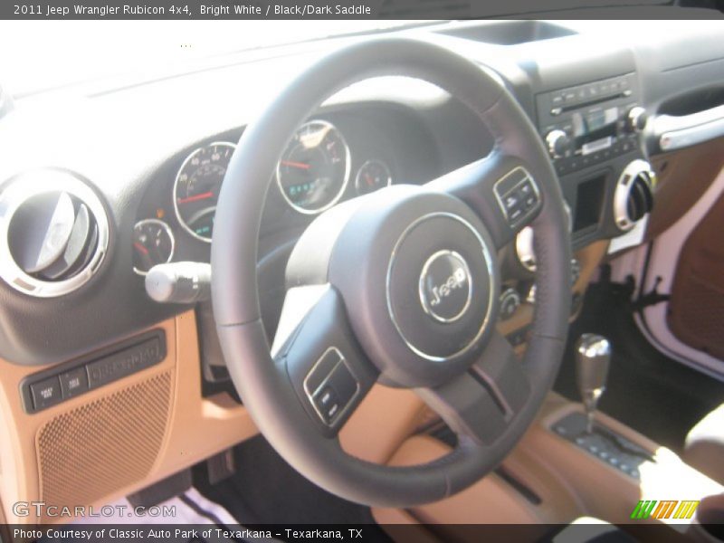 Bright White / Black/Dark Saddle 2011 Jeep Wrangler Rubicon 4x4