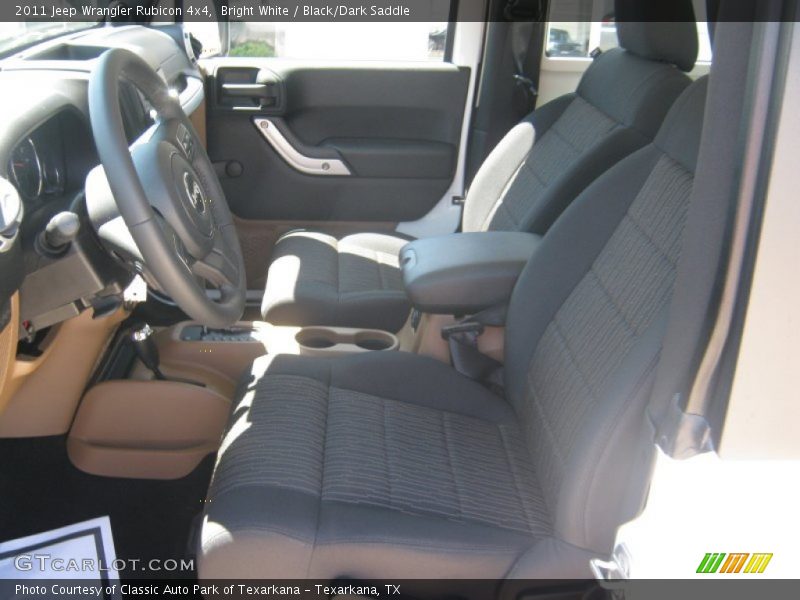 Bright White / Black/Dark Saddle 2011 Jeep Wrangler Rubicon 4x4