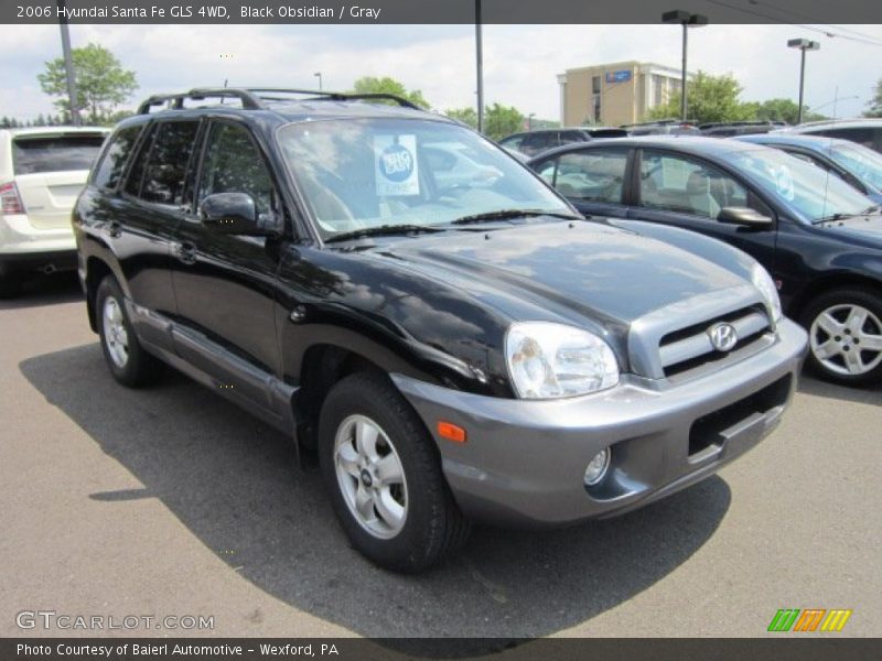 Black Obsidian / Gray 2006 Hyundai Santa Fe GLS 4WD
