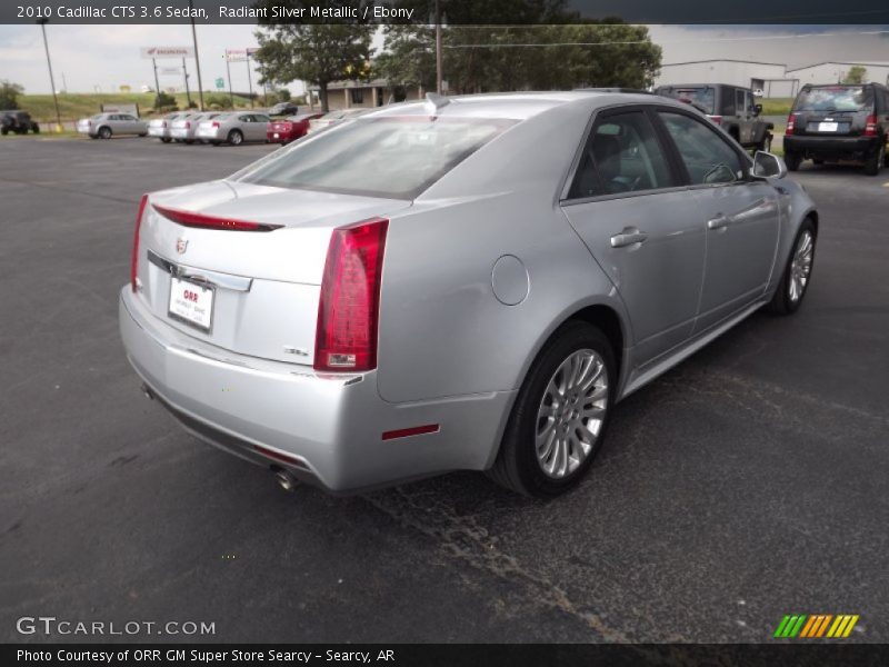 Radiant Silver Metallic / Ebony 2010 Cadillac CTS 3.6 Sedan
