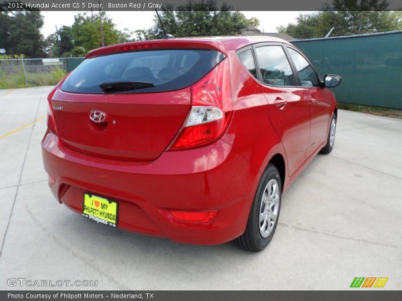 Boston Red / Gray 2012 Hyundai Accent GS 5 Door
