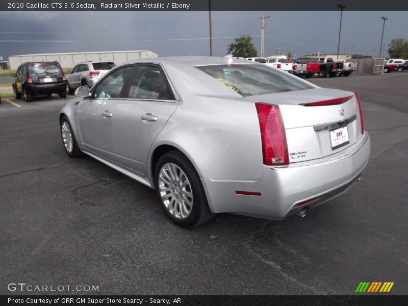 Radiant Silver Metallic / Ebony 2010 Cadillac CTS 3.6 Sedan