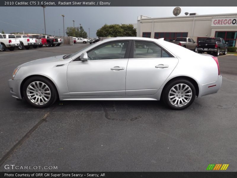 Radiant Silver Metallic / Ebony 2010 Cadillac CTS 3.6 Sedan