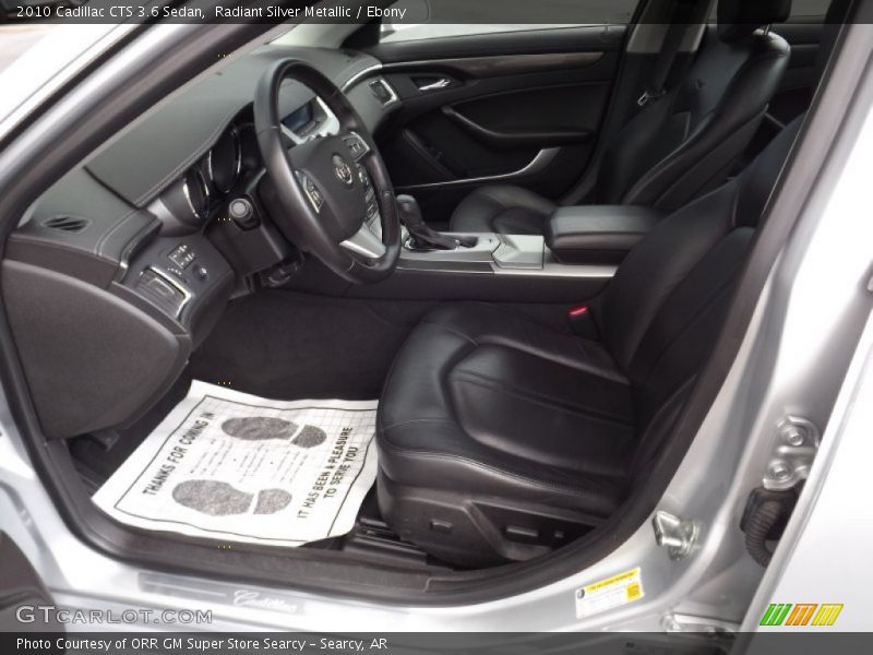 Radiant Silver Metallic / Ebony 2010 Cadillac CTS 3.6 Sedan