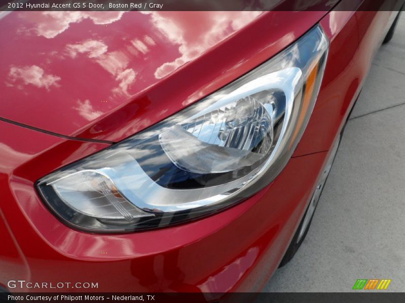 Boston Red / Gray 2012 Hyundai Accent GS 5 Door