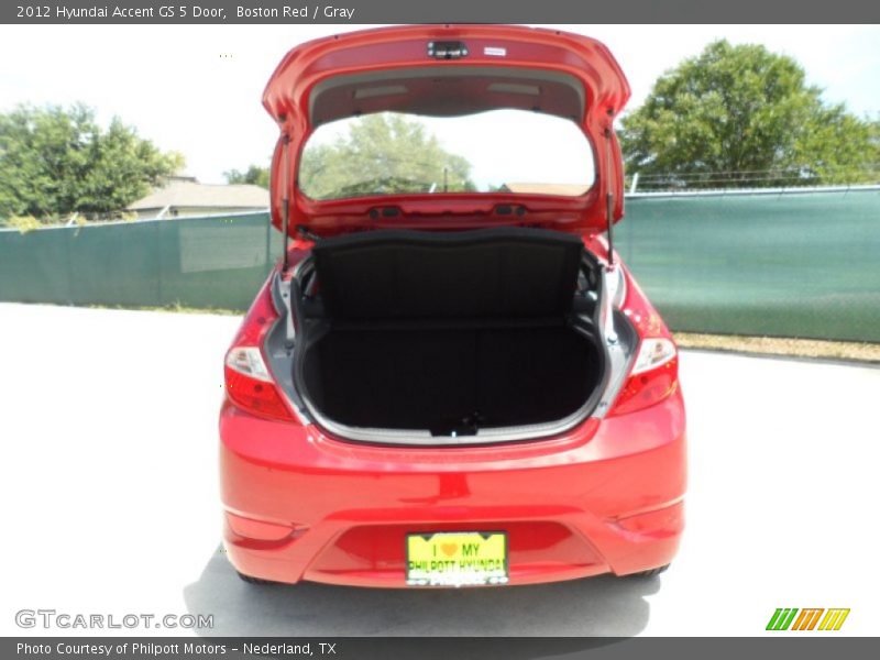 Boston Red / Gray 2012 Hyundai Accent GS 5 Door