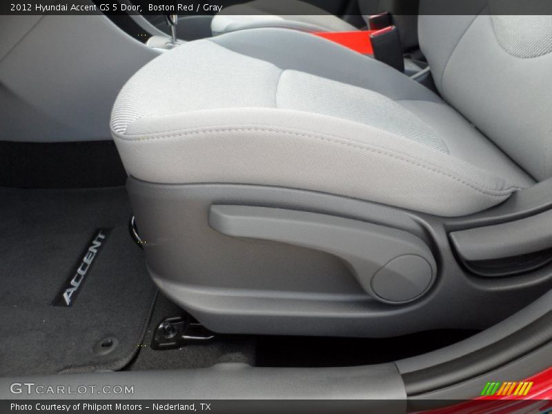 Boston Red / Gray 2012 Hyundai Accent GS 5 Door