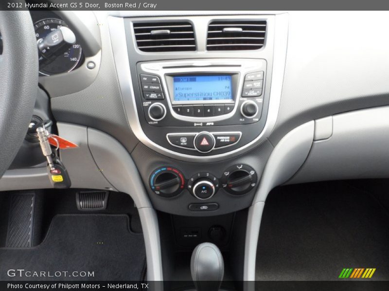 Controls of 2012 Accent GS 5 Door
