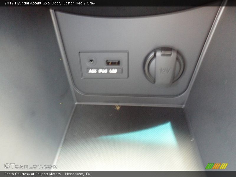 Boston Red / Gray 2012 Hyundai Accent GS 5 Door