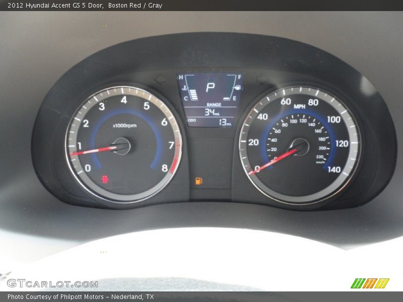  2012 Accent GS 5 Door GS 5 Door Gauges