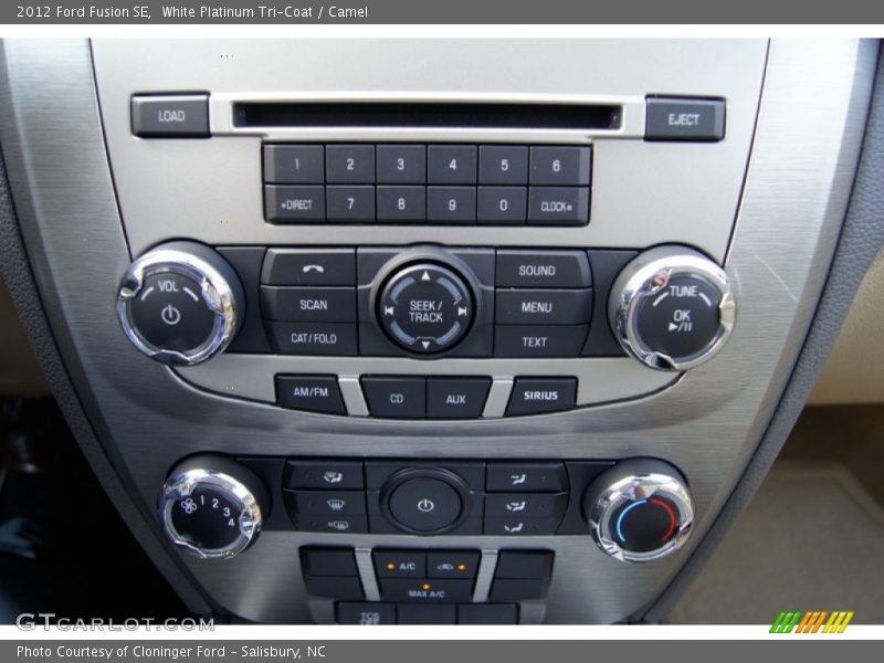 White Platinum Tri-Coat / Camel 2012 Ford Fusion SE